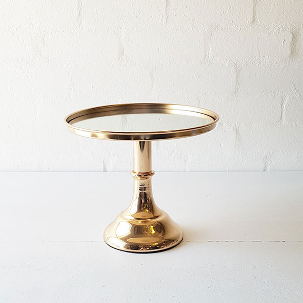Mirror top Gold Cake Stand